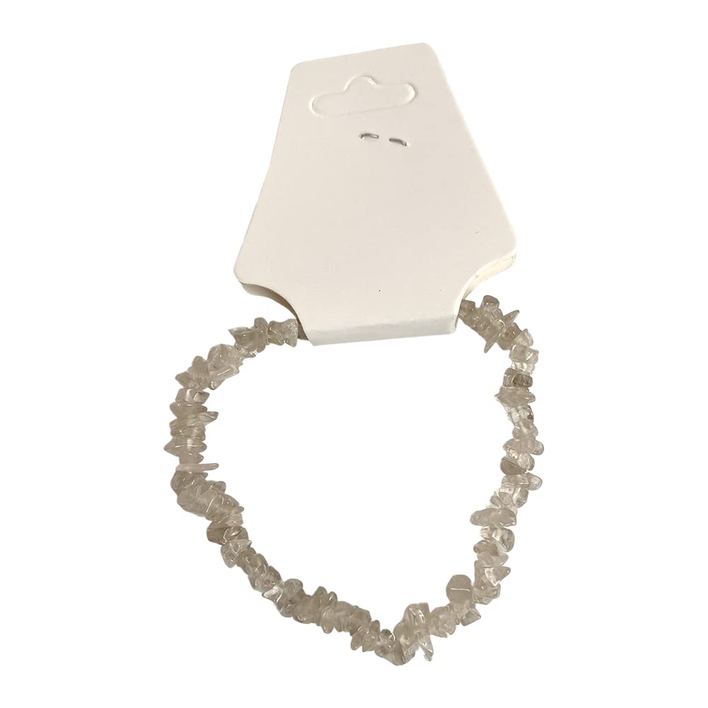 VIE Gemstone Chip Stretch Bracelet, Smoky Quartz