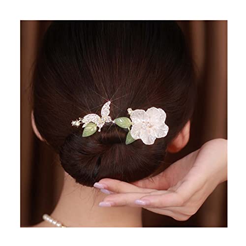 Ins Style Elegant Lazy Hair Curler, Crystal Hair Bun Maker,