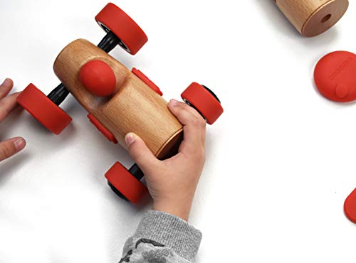 Swoodz Wooden Toy Vehicles Play Set, Take Apart Car, Plane And Rocket Kit, Assembly Wooden Toys, Stem Learning Gifts For 3 4 5 6 Year Olds, Kids, Toddlers, Boys, Girls, Children #TOP5