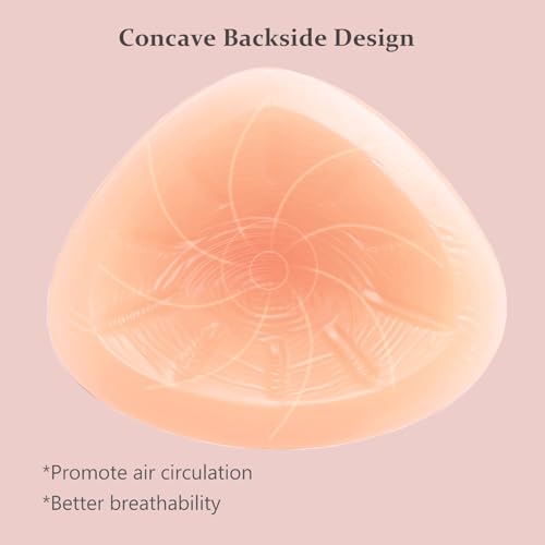 Silicone Breast Forms Mastectomy Prosthesis Triangle Bra Inserts Breast Enhancers 1 Pair A B C D E F G Cup2