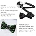WUXEKZO Boys Green Dinosaur Pre-Tied Bow Tie for Party, Business, Prom, Fashion Butterfly Bow Ties