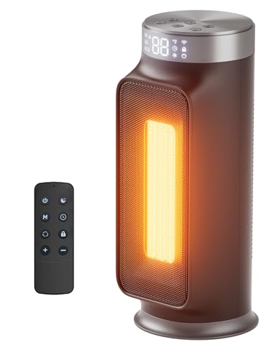 2 in 1 Space Heater & Fan with 5 Modes, Portable Electric Heater for Indoor Use, 1500W Fast Heating with Tip-Over & Overheat Protection, Heater for Office Bedroom, ETL Certified