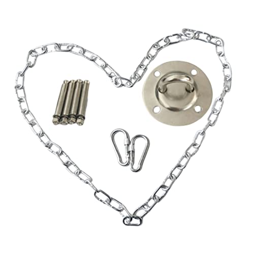 Happyyami Kit Accessoires Chaise Suspendue avec Chaîne De Crochets Robustes pour Hamac Et Balançoire Intérieur Extérieur Installation Facile pour Fixation Sécurisée