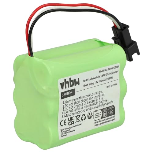 vhbw Batterie Compatible avec Tivoli PAL BT, PAL+ Radio (1800mAh, 7,2V, NiMH)