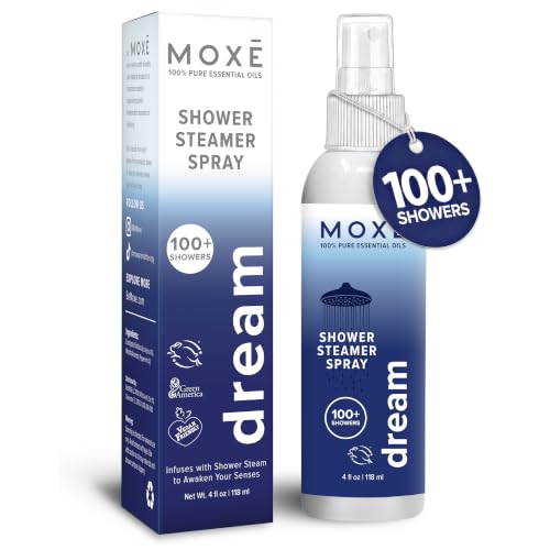 MOXĒ Dream Shower Steamer Spray for Bedtime Routine &amp; Tension Relief, 4oz