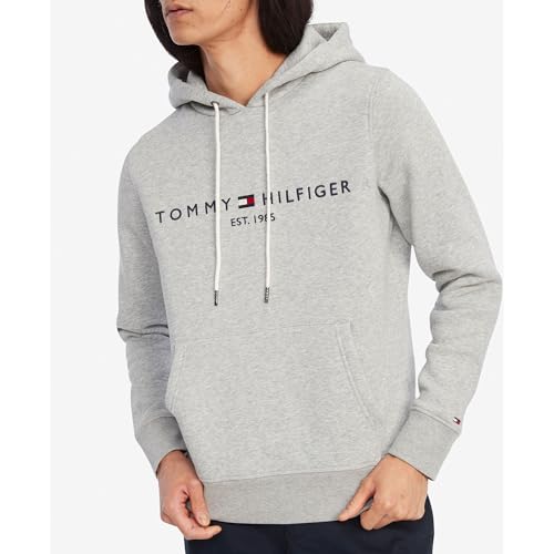 Tommy Hilfiger Men's Medium Weight Fleece Hoodie Sweatshirt with Embroidered Logo, Also Available in Big & Tall2