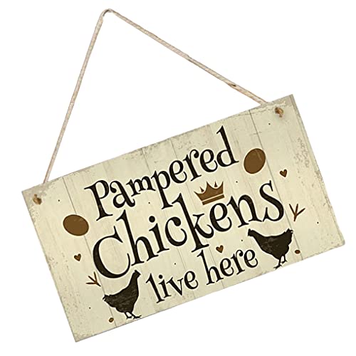 IOIUSKKU 6 X (Multi) Hühnerstall Schild Attraktives Design Hängeschilder Gartenschilder Nr.2 – Bild 3