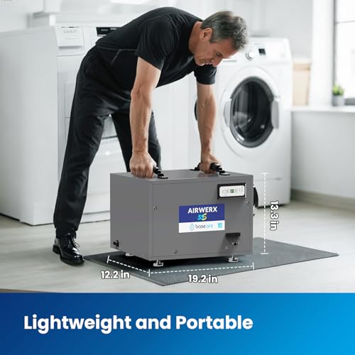 BaseAire Crawlspace/Basement Dehumidifier, 120 Pints Commercial Dehumidifiers with Drain Hose, Intelligent Humidity Control, Auto Defrost,Energy Star, Portable, AirWerx55, 5 Years Limited Support by BASEAIRE DRY YOUR CRAWL SPACE & BASEMENT - Image 6