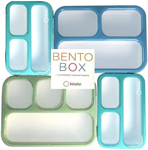 Miniatura 2 de Bento - Juego de Lonchera para almuerzo o refrigerio, a prueba de fugas, con recipientes, para niños y adultos, libre de BPA, apto para microondas y