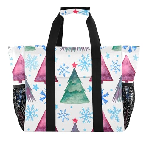 Grand sac de plage en toile imperméable avec poches pour femme