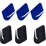 WEKOIL Desk Letter Opener Envelope Slitter Concealed Blade Cutter Letter Knife Mail Opener Package Opening Tool,Black and Blue, Pack of 6