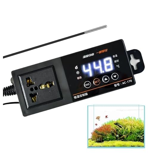 Termostato para reptiles – Pantalla LED digital para animales domésticos con – Termostato toma de corriente | para plantas, terrario, pollos, huevos, interior, aves y pollitos