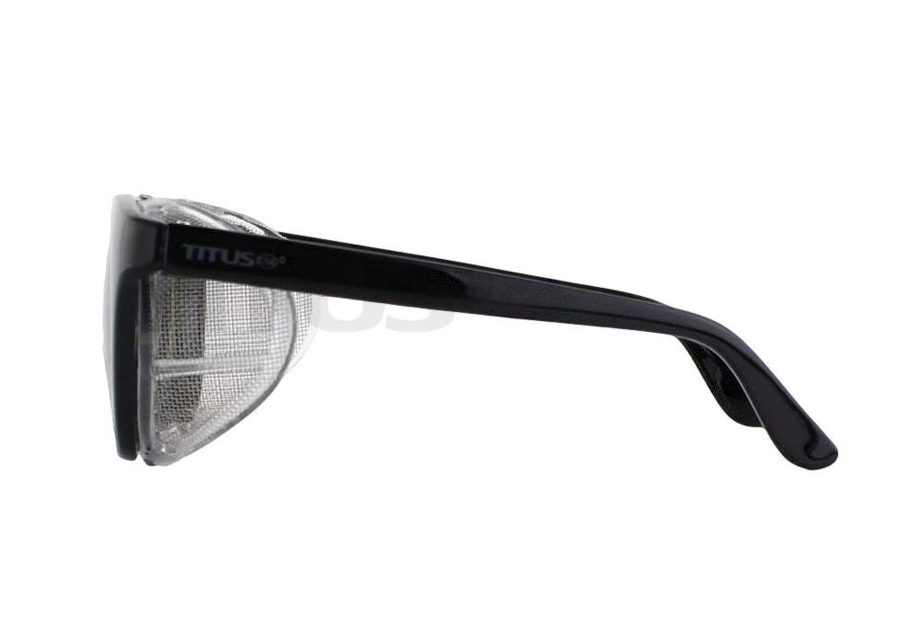 Titus - Gafas de seguridad para soldadura, estilo retro, con escudo lateral plegable