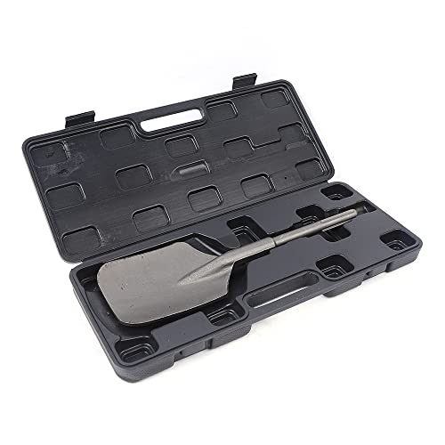 Burin Bêche SDS Max 130 x 400 mm en Acier Forgé, Pelle à Argile Large pour Marteau de Démolition, Idéal pour Creuser Sols Durs, Jardinage et Tranchées