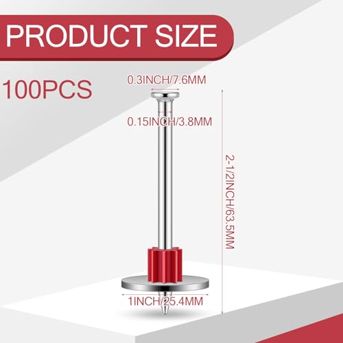 Tandefio CLO-TANDEFIO-202 100 Pcs 2-1/2 Inch Power Actuated Drive Pins Powder Actuated Fasteners Powder Fastening Systems Actuated Drive Pins thumb #1