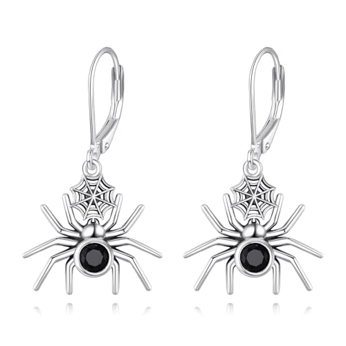 Boucles serpent et araignée en argent pour vos soirées d'Halloween et rock