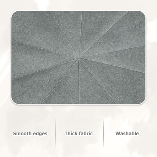 Image of 20Pcs Stiff Felt Sheets, 1.5mm Thick Felt Fabric Squares for Sewing & DIY