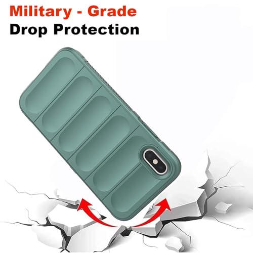 amazon basics Mobile Cover for Apple iPhone X/Xs | Full Camera Protection | Liquid Silicon Case | Flexible Bumper Case for Apple iPhone X/Xs (Green) - Image 7