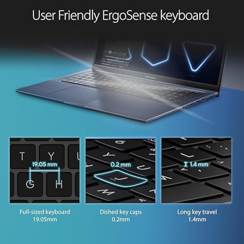 ASUS Newest Vivobook 17 Business Laptop, 17.3'' FHD Display, 12th Gen Intel Core i3-1215U, 20GB RAM, 1TB SSD, HDMI, Webcam, Wi-Fi, Windows 11 Pro, Blue - Image 5