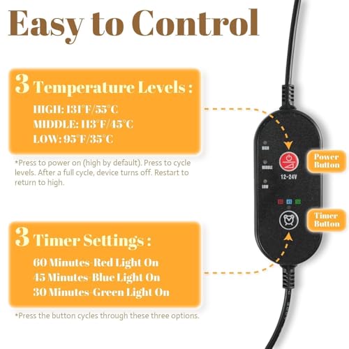 Heated Seat Cover with Timer