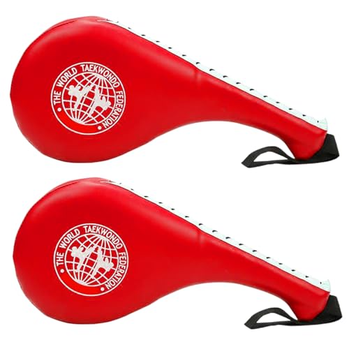 Csafyrt Taekwondo Kick Pad Training Equipment Kicking Target Pad EVA Kick Pad Karate Martial Arts Striking Pad for Kids Youth Adult Red