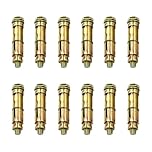 12 PCS Heavy Duty Expansion Bolts, Shield Anchor Bolts, M8 x 60mm Hex Bolt Sleeve Concrete, Wall Anchors for Brick, Carbon Steel Concrete Screws for Masonry, Wall Fixings Plugs