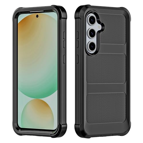Image of Cubix Armor Defender Rugged Case Compatible for Samsung Galaxy S23 FE Back Cover Slim, Shockproof, Dual-Layer Design with Camera Protection - Black