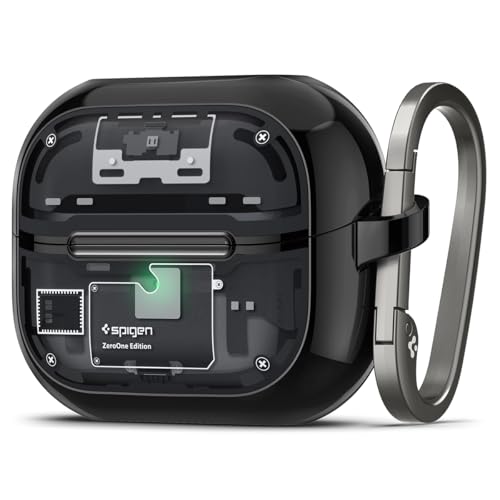 Spigen Ultra Hybrid Designed for Samsung Galaxy Buds3 FE (2025) / Buds3 Pro (2024) / Buds 3 Case (2024) Anti-Yellowing Cover with Keychain - Zero One by Spigen - Used condition - US$21.59