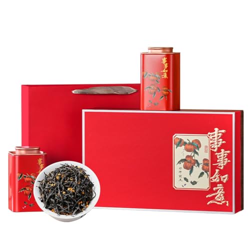 Regalo De Té Chino Clásico Lapsang Souchong Osmanthus Té Negro -250g Fuerte Aroma Té Negro