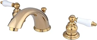 Kingston Brass KB962PL Widespread Lavatory Faucet, Polished Brass