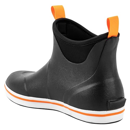 Ubon Women's Ankle Rain Boots, Waterproof Rubber Deck Boots, Short Garden Shoes Non Slip4