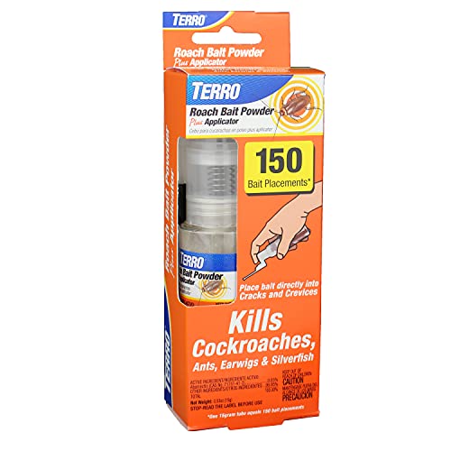 TERRO Roach Bait Powder with Precision Applicator 0.53 oz Tube