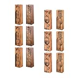 DECOMELODY 12 Stück Teiliges Dicke Papier tragetaschen für Weinflaschen mit Verstärktem Griff...