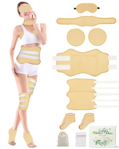 Paquete de aceite de ricino orgánico, paquete de 11 unidades de aceite de ricino para pies, rodillas, piernas y pies (caqui)