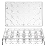 ibasenice Plaque de Culture Cellulaire, Microplaques en Plastique de à 24 Puits, Concepti...