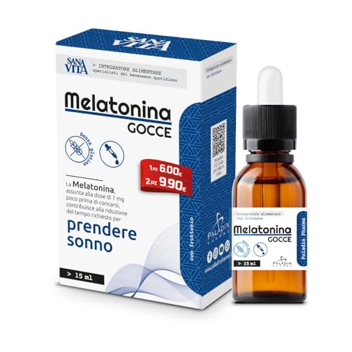 Sanavita Melatonina Gocce 15ml, 1 millilitro, 1