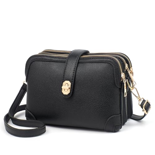 Xiaoyu Small Crossbody Bags for Women Fashion Cell Phone Purse Ladies Multiple Pockets Shoulder Handbags Lightweight Wallet
