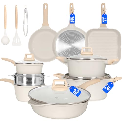 Romswi 23 Pcs Non Stick Cookware Set
