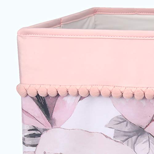 Lambs & Ivy Signature Botanical Baby Storage/Hamper - Pink, Floral #TOP1