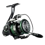 BERRYPRO Metal Spinning Reel Freshwater and Saltwater Spinning Fishing Reel with 7 + 1 Super Smooth Shielded Stainless Steel Ball Bearing, Carbon Fiber Washers(3000)