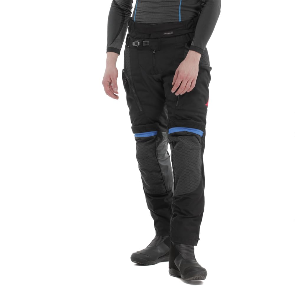 Dainese Super Adventure Absoluteshell wodoodporne motocyklowe spodnie tekstylne, czarny/niebieski, 48