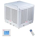 PARS EcoTech climatizador evaporativo industrial ECOroof-30000 2500w bajo consumo A+++ 30000 m3/h instalable a techo o pared hasta 250 m2 de casas chalets talleres naves tiendas comercios