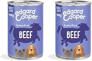 Edgard & Cooper Wet Dog Food Adult Dog Cans Natural Grain Free Pate 400g x 6 Fresh Beef, Tasty and Balanced Healthy Feed, Fresh Meat Pack of 2