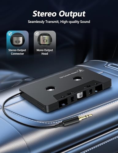 Car Cassette to AUX Adapter with Type-C to 3.5mm Audio Jack – Compatible with Google, Samsung, Xiaomi, Huawei & All Type-C Devices for Crystal-Clear Sound & Stable Connection - Thumbnail 4