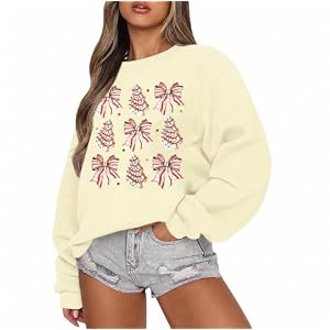 Pink Bows and Tree Cakes Cream Sweatshirt