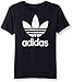 adidas Originals Big Boys' Trefoil Tee, Legend Ink/White, L