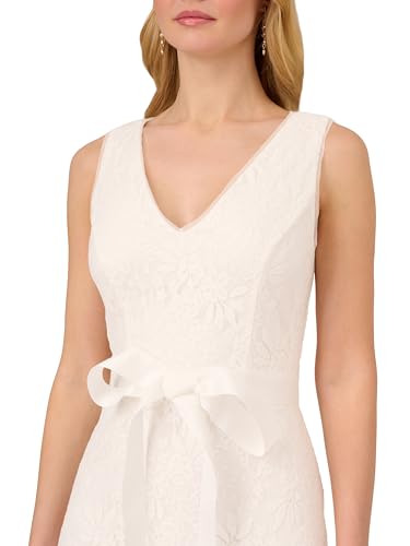 Image of Adrianna Papell Women's Lace Midi Flounce Dress