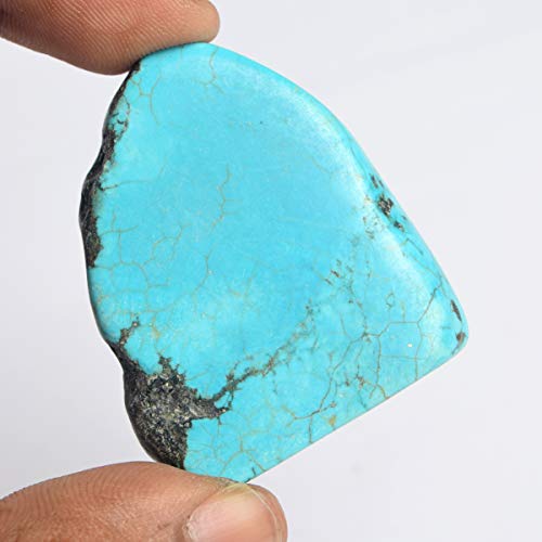 Genuine Rough Blue Turquoise Slab 105.00 Ct Natural Uncut Rough Certified Raw Rare Turquoise Crystal Stone4