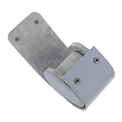 Sac de rangement pour montre Healvian en suède gris haut de gamme