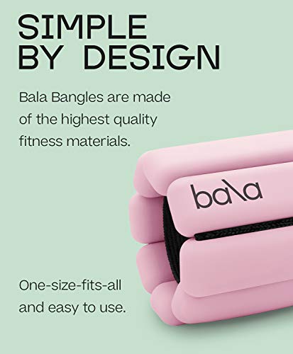 Bala Bangles - Set of 2 1lb each | Adjustable Wearable Wrist & Ankle Weights | Yoga, Dance, Barre, Pilates, Cardio… - Image 5